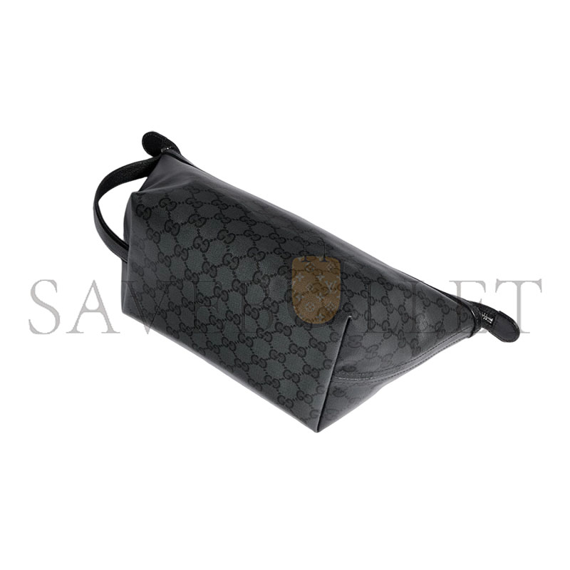 Gvc*1 SMALL GG TOILETRY CASE WITH WEB 875159 (21.5*16*13.5cm)